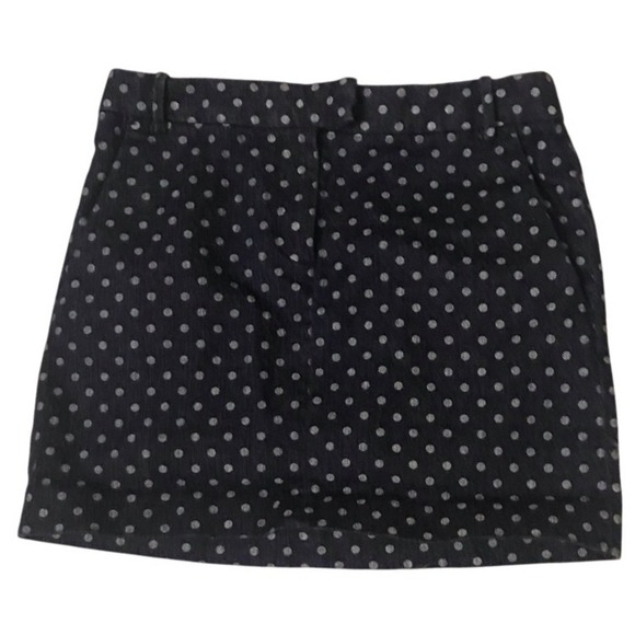 J. Crew Dresses & Skirts - J.Crew Navy Blue Polka Dot Skirt Women's Size‎ 2